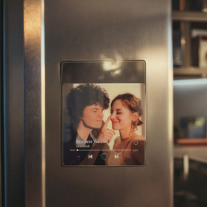 Bán Buôn Trống Acrylic Tùy Chỉnh Âm Nhạc Tủ Lạnh Nam Châm Cá Nhân Ảnh Tủ Lạnh Nam Châm Có Thể Chơi Các Bài Hát Và Điều Chỉnh Âm Lượng - Product Image 2