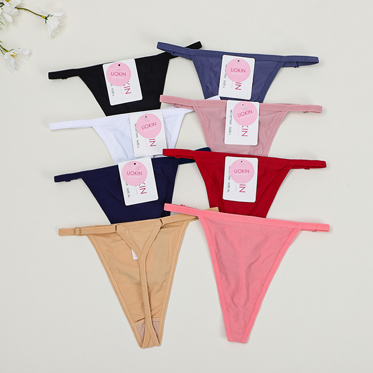 Mid Rise String UOKIN High Quality Nylon Spandex T-back Sexy Low Rise Women's String ...