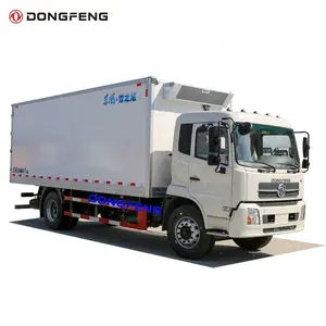 Dongfeng buzdolabı vagon 140 ~ 290 HP motor 6 ~ 12 ton yükleme kapasitesi seçeneği