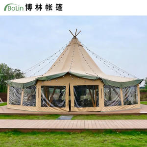 Carpa Tipi Grande para Reuniones de Varias Personas, Carpa de Paja Grande, Carpa Pagoda para Ocio - Product Image 1
