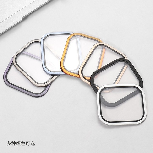 High Alumina Titanium Alloy Frame Tempered Glass for Apple Watch Ultra 1 2 Screen Protector for Iwatch 49mm