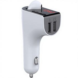 LUTU para Radio con Auriculares Estéreo FM con Transmisor FM Inalámbrico USB/WAV/<span class=keywords><strong>MP3</strong></span> con Colocación en el Encendedor - Product Image 1