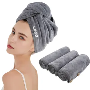 Microfiber Custom Haar Handdoek Wrap Salon Handdoek Droog Handdoeken Haar