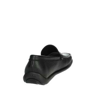 Mocasines Uomo 14T4 Negros, Zapatos de Cuero Negro para Hombre, Estilo Slip-On - Product Image 3