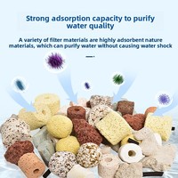 Support filtrant céramique poreux Nano Infrarouge Lointain pour aquarium, média bio pour la purification de l'eau des aquariums marins