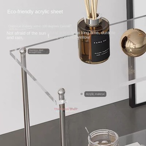 Mesa Auxiliar de Piedra de Lujo Ligero para Sala de Estar, Mesa de Centro Extraíble, Estante de Almacenamiento para Cocina y Hogar - Product Image 3