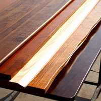 Table de conférence/bureau en bois massif (chêne rouge, frêne blanc, cerisier, tilleul, pin) avec plateau en bois massif pour salle de réunion, bureau, café, salle à manger, ou panneau de fenêtre en baie.