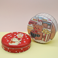 Boîte métallique ronde vide personnalisée en relief, fabrication OEM ODM, pour dattes, baklava, gâteaux, biscuits, desserts, emballage cadeau en étain de qualité alimentaire