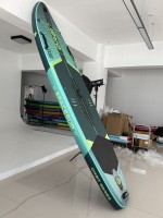 Fabricant Direct - Planche de Paddle Gonflable 11ft6 (35'' de large) pour Yoga, avec Pont Antidérapant et Triple Aileron, Idéale pour le Surf et les Activités Aquatiques (SUP)
