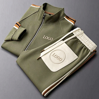 Ensemble Sportswear Décontracté Homme Nouvelle Collection Automne – Style Tendance Boutonné Polyvalent – Ensemble Deux Pièces Manches Longues
