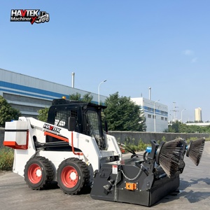 Chargeuse sur pneus Havtek 3000KG, chargeuse de chantier Havtek HT50 équipée d'une fourche, chargeuse compacte - Product Image 5