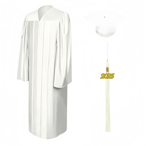 2025 vestido y gorra de graduación mate universitario adulto de tamaño libre para la escuela 12 colores disponibles - Product Image 4