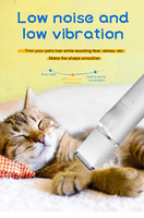 Kit de toilettage multifonctionnel pour animaux de compagnie MRY 4 en 1, rechargeable par USB, tondeuse silencieuse pour chiens et chats, coupe-ongles, soin des pattes