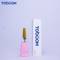 Touche de précision professionnelle Toboom pour ponceuse à ongles, fraises en acier inoxydable, éliminateur de callosités, kit de polissage pour manucure, prise US, pour nail art