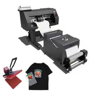 Mini impresora transparente de inyección de tinta, todos los materiales de inyección de tinta, película de PET de transferencia de calor, impresora Digital A3 30CM DTF, máquina de impresión de camisetas