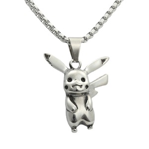 จี้ปิกาจูสร้อยคอผู้ชายสแตนเลสการ์ตูนของขวัญย้อนยุค 280378 - Product Image 5