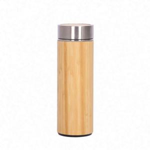 Tasse thermos en bambou en acier inoxydable Tasse extérieure Logo personnalisé - Product Image 1