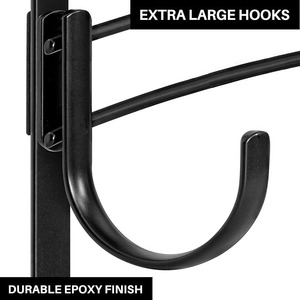 Heavy Duty Metal <b>Over</b> the <b>Door</b> <b>Hook</b> Rack 10 <b>Hook</b> Coat Hanger Storage Organizer for Bathroom Bedroom Closet - Product Image 2