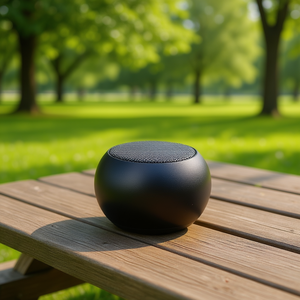 Enceinte Bluetooth portable Myrva Mini avec lumière LED colorée, puissance de sortie de 5 à 10 W, batterie rechargeable, connexion sans fil, noir - Product Image 2