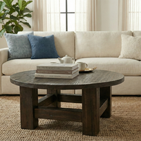 Table basse moderne, cadre de lit, canapé-lit en bois d'hévéa, MDF, placage de chêne, mobilier de maison, vente en gros, directement de l'usine, OEM ODM