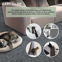 Tapis anti-griffures pour chat en polyester classique, adhésif, durable, pour intérieur, protection de meubles, en carton, à faire soi-même