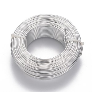 Pandahall 400G 0.8Mm/1Mm/2Mm/2.5Mm Bạc Vòng Nhôm Dây <span class=keywords><strong>Bendable</strong></span> Kim Loại Thủ Công Dây Cho Tự Làm Đồ Trang Sức Thủ Công Làm - Product Image 1