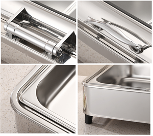 Chauffe-Plats Commercial LIYUNDA 9L en Acier Inoxydable – Plat de Buffet Isotherme pour Restaurants, Hôtels et Traiteurs - Product Image 3