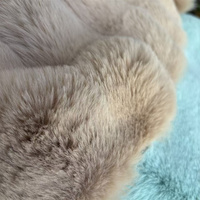 Vente en gros de tissu en fausse fourrure de lapin/lapin artificiel super doux au toucher, poids lourd 950g, pour coussin, couverture ZTM02