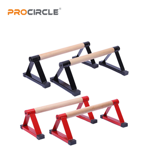 Barres parallèles WP8004 en bois et en acier pour les pompes et les dips, callisthénie, entraînement de rue, barres parallèles - Product Image 5
