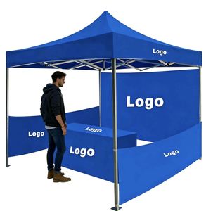 Carpa de Jardín Plegable de Aluminio Oxford de 10x10 pies, Resistente al Fuego, Impermeable, Duradera, para Exteriores, <span class=keywords><strong>con</strong></span> Impresión Personalizada - Product Image 1
