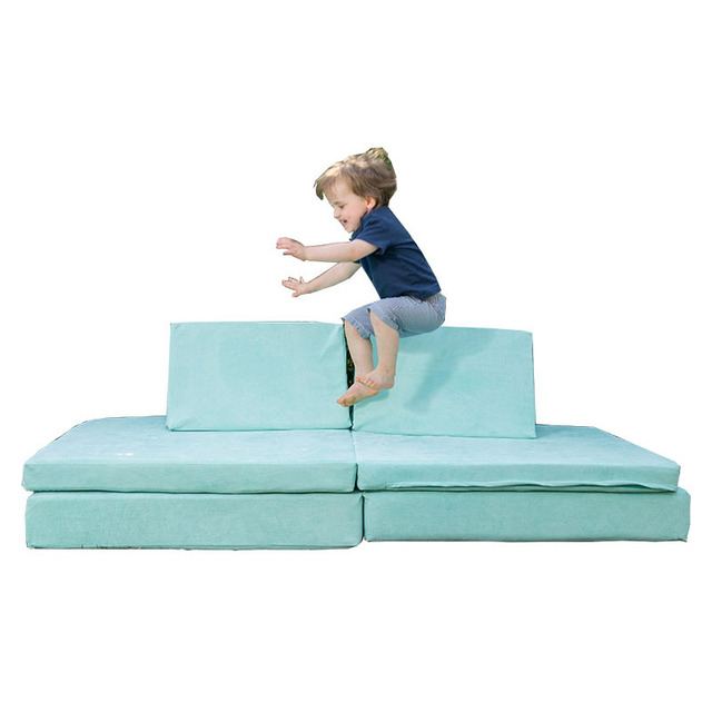 2023 New Design Children Foam Play Couch Living Room Furniture Folding Modular Kids Play Couch