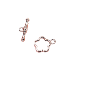 Bracelet en argent S925 avec fermoir OT en forme de fleur, fermoir de connexion pour collier, accessoire semi-fini pour bijoux DIY - Product Image 1