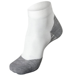 New Design Best Wholesale <b>Mens</b> Cotton <b>White</b> Base with Gray Impact Zones Custom Color Breathable Double Color Casual <b>Men</b> <b>Socks</b> - Product Image 2