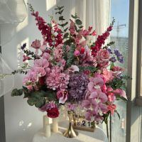 Nouvelle boule de fleurs artificielles écologiques de style moderne, boule de fleurs d'hortensia de haute qualité pour centre de table de mariage, décoration de fête