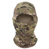 Venta al por mayor de pasamontañas de camuflaje con logotipo personalizado para hombres casco de cara completa esquí bicicleta ciclismo cabeza cubierta bufanda aire suave gorra