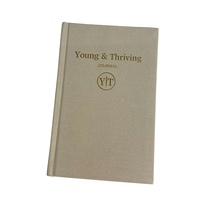 Carnet de notes professionnel de haute qualité en papier offset, reliure cousue, couverture rigide, impression de logo personnalisée, vente en gros