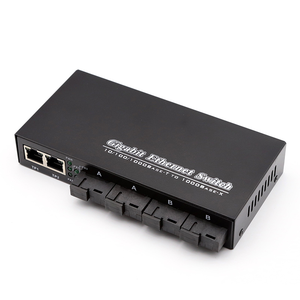 <span class=keywords><strong>4</strong></span> cổng sợi 2 RJ45 10/100/1000M phương tiện truyền thông chuyển đổi duy nhất chế độ Quang Phương tiện truyền thông chuyển đổi Gigabit - Product Image 3