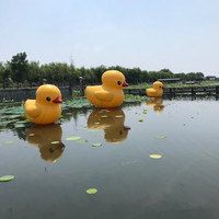 Canard gonflable géant de 3 m en PVC étanche jaune, mascotte de piscine, flotteur de dessin animé, pour fête