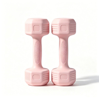 Mancuernas Hexagonales Recubiertas de PVC, Rellenas de Cemento, Diseño Compacto, Fácil Almacenamiento, Pesas Ligeras para Gimnasio en Casa, Fitness y Ejercicio Corporal