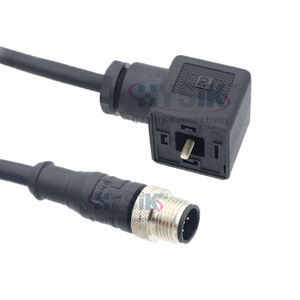 ชุดวาล์วสำหรับวาล์วไฮดรอลิก M12แบบวงกลม DIN43650สายต่อขยาย A/B/C 4 5 8ตำแหน่งตัวเชื่อมต่อชุดสายไฟสำหรับวาล์วไฮดรอลิก - Product Image 2