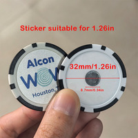 Jetons de poker magnétiques professionnels vierges en ABS de 40 mm, 12,5 g, avec autocollant personnalisé pour marqueur de chapeau de golf et fournitures d'aimants de réfrigérateur