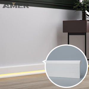 AMER usine de gros carreaux de meubles de <span class=keywords><strong>cuisine</strong></span> à DEL bord d'armoire plinthe plinthe lumineuse garniture de panneau - Product Image 2