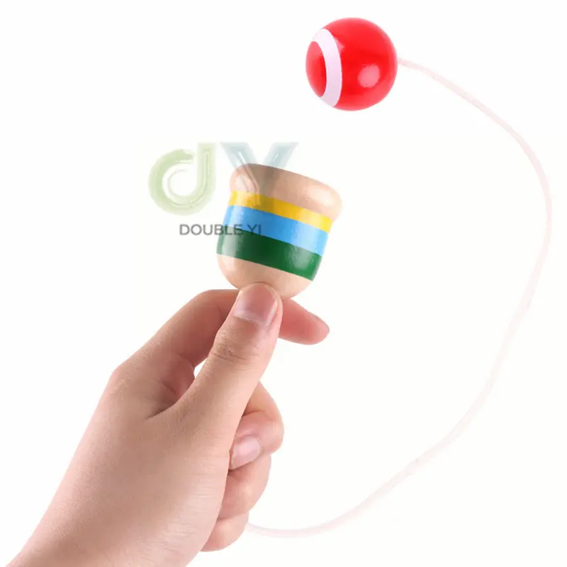 Wholesale Wooden Skill Catching Toy Kids Educational Toy Hand-eye Coordination Exercise Toy Sword Ball