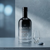 Bouteille de whisky ou de vin personnalisée de haute qualité, finition mate, 700 ml, avec bouchon à vis, impression sérigraphique, pour boissons alcoolisées naturelles et matures