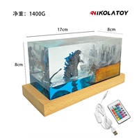 NIKOLATOY Godzilla : Lumières colorées de la ville (télécommande incluse) Modèle de jouet sur le thème du cinéma et de la télévision, à partir de 14 ans
