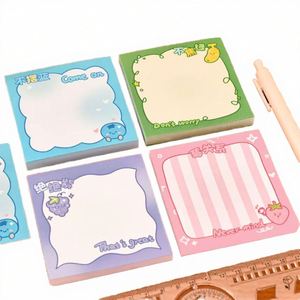 Blocs de Notas Autoadhesivos Cuadrados Creativos Multicolores con Temática de Frutas, Personalizables para Uso en la Oficina y la Escuela, Regreso a Clases - Product Image 1