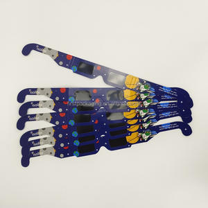 直接日食メガネ3D紙アンチUVサングラス安全な日焼け止めランダムカラー安全シェードアイプロテクションVRハードウェア - Product Image 5