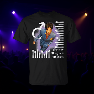 T-shirt Prince Rogers Nelson noir pour homme, chemise promotionnelle - Product Image 3