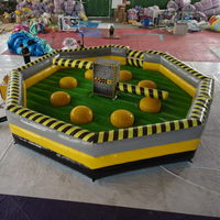 Hualong — Usine chinoise, vente en gros; machine sportive gonflable en PVC pour le jeu de démolition à chute libre et rotation toxique, avec souffleur