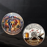 Pièce de monnaie de membre à vie du Club d'Amitié des Vieillards, jeton de la Fraternité, cadeau pour amis, motards ou retraités